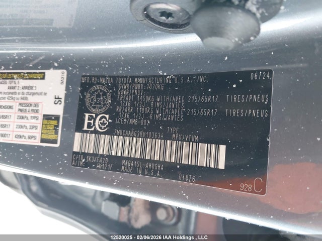 7MUCAABG3RV103634 Toyota Corolla Cross