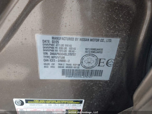 Nissan Kicks Sr Premium 2025 3N8AP6DD4SL375707 Image 9