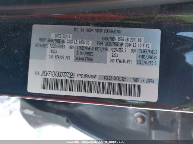 JM3KE4DY3G0797329 Mazda CX-5