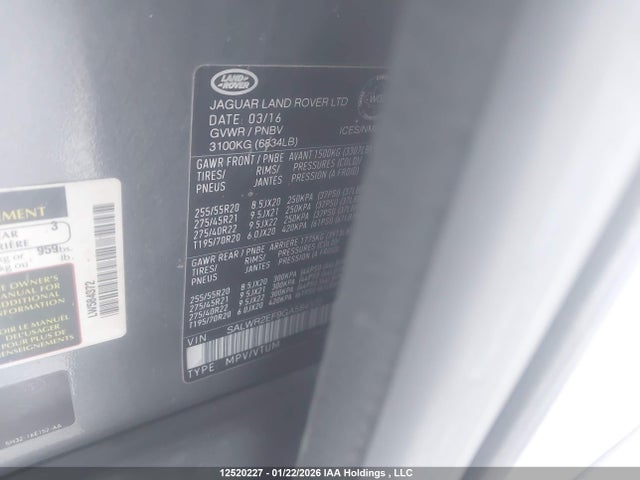 SALWR2EF9GA584372 Land Rover Range Rover Sport Sc