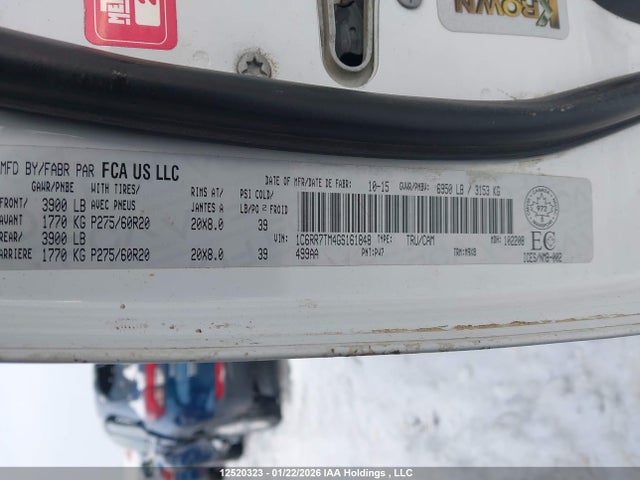 1C6RR7TM4GS161848 RAM 1500 Slt