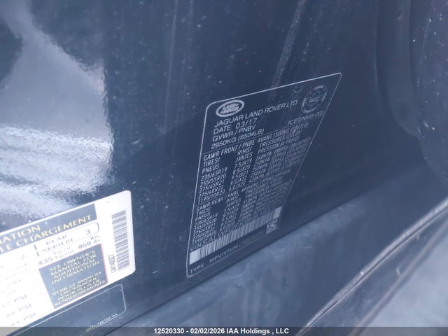 SALWR2FK9HA148327 Land Rover Range Rover Sport Diesel Td6 Hse