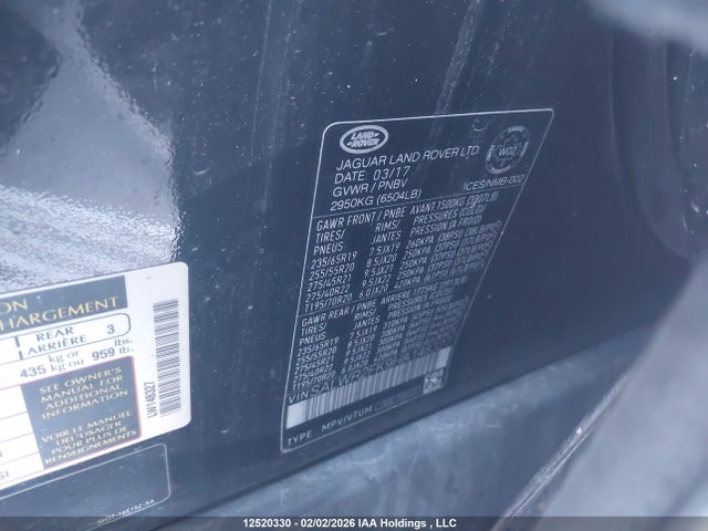 SALWR2FK9HA148327 Land Rover Range Rover Sport Diesel Td6 Hse