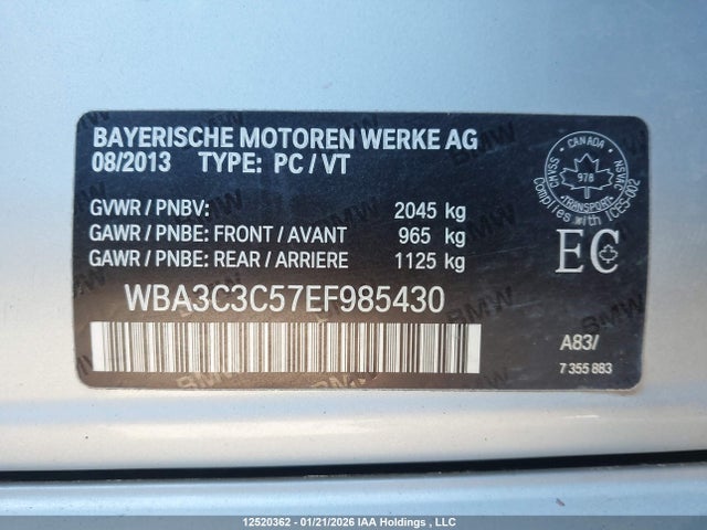 WBA3C3C57EF985430 BMW 320i Xdrive