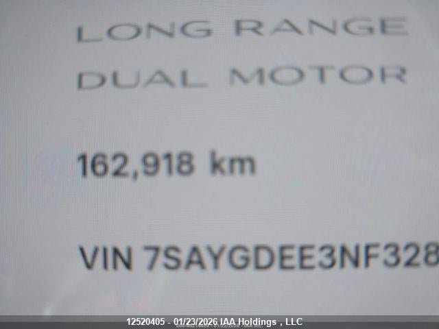Aukcja sprzedaży 2022 Tesla Model Y, vin: 7SAYGDEE3NF328910, numer aukcji: 12520405