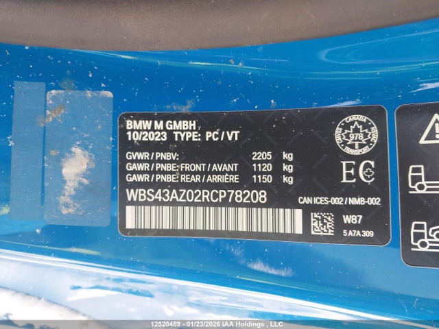 WBS43AZ02RCP78208 BMW M4 Competition