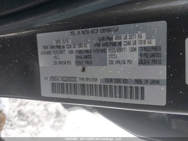 JM3KE4CY8G0880000 Mazda Cx-5 Gs