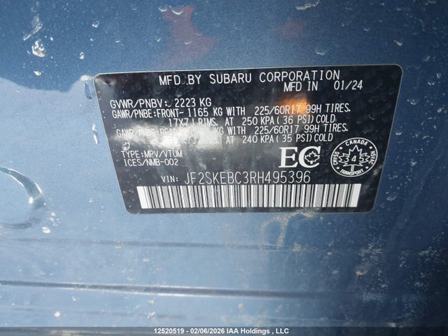 Subaru Forester 2024 JF2SKEBC3RH495396 Image 9