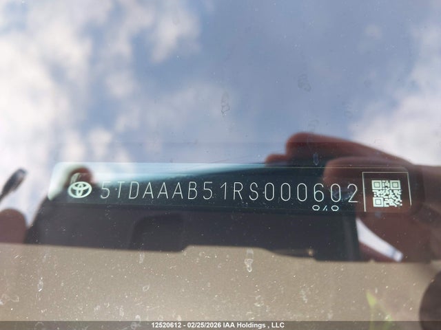 Aukcja sprzedaży 2024 Toyota Grand Highlander Xle/limited/platinum, vin: 5TDAAAB51RS000602, numer aukcji: 12520612