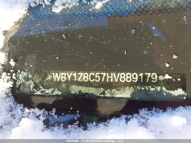 2017 Bmw I3 Rex მანქანა იყიდება აუქციონზე, vin: WBY1Z8C57HV889179, აუქციონის ნომერი: 12520666