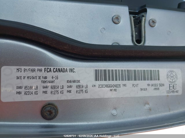 2C3CCABG6GH248235 Chrysler 300 S