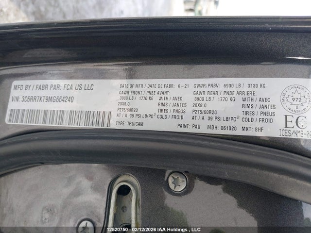 RAM 1500 Classic Tradesman 2021 3C6RR7KT9MG664240 Image 9