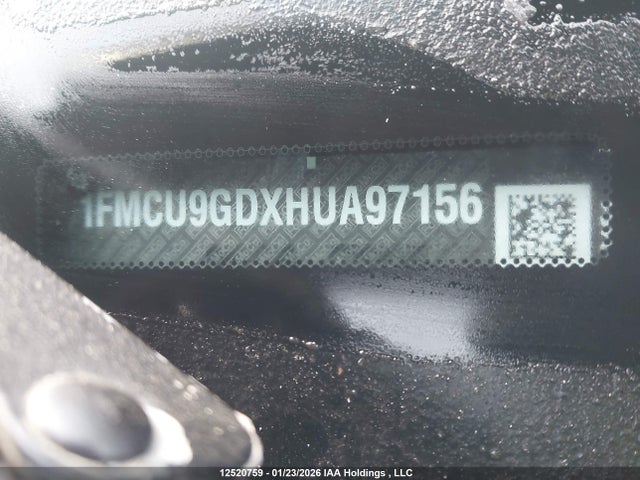 1FMCU9GDXHUA97156 Ford Escape