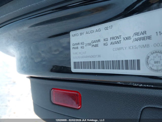 WAUNNAF44HN063136 Audi A4 2.0t Komfort