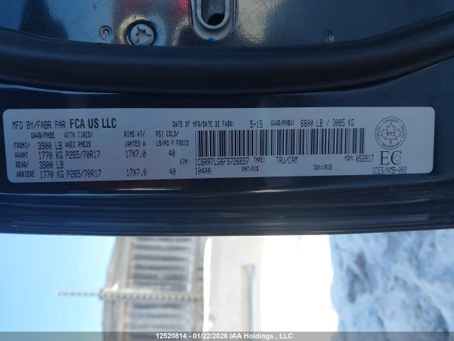 1C6RR7LG6FS726657 RAM 1500 Slt