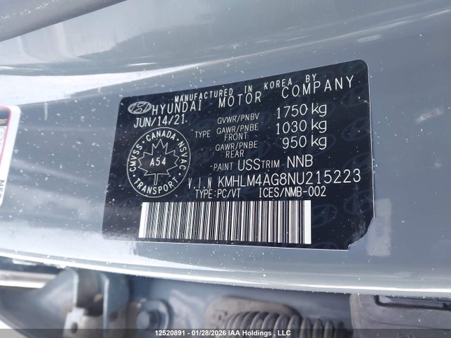 2022 Hyundai Elantra მანქანა იყიდება აუქციონზე, vin: KMHLM4AG8NU215223, აუქციონის ნომერი: 12520891