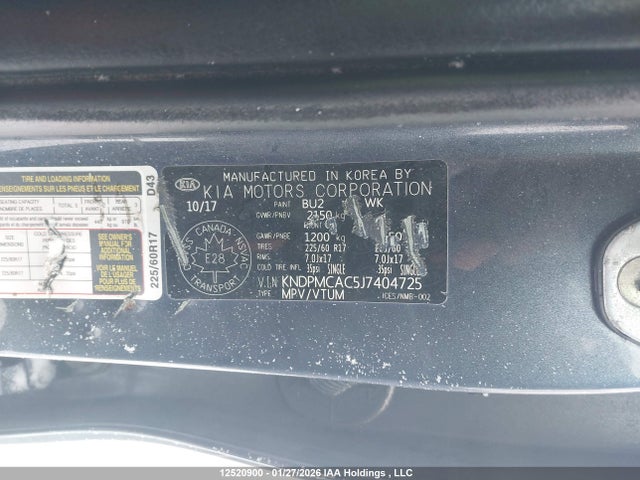 KIA Sportage Lx 2018 KNDPMCAC5J7404725 Image 9