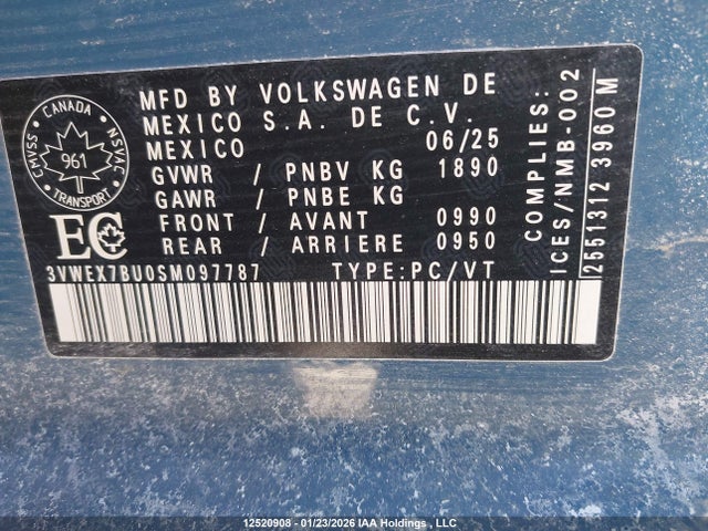 3VWEX7BU0SM097787 Volkswagen JETTA SE