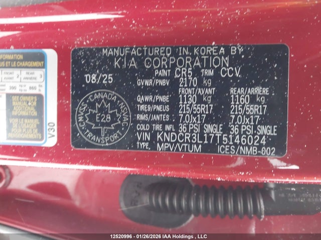 KNDCR3L17T5146024 KIA Niro