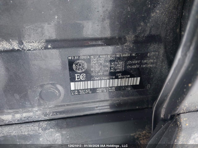 2T3BWRFV1KW002210 Toyota Rav4 Hybrid Le