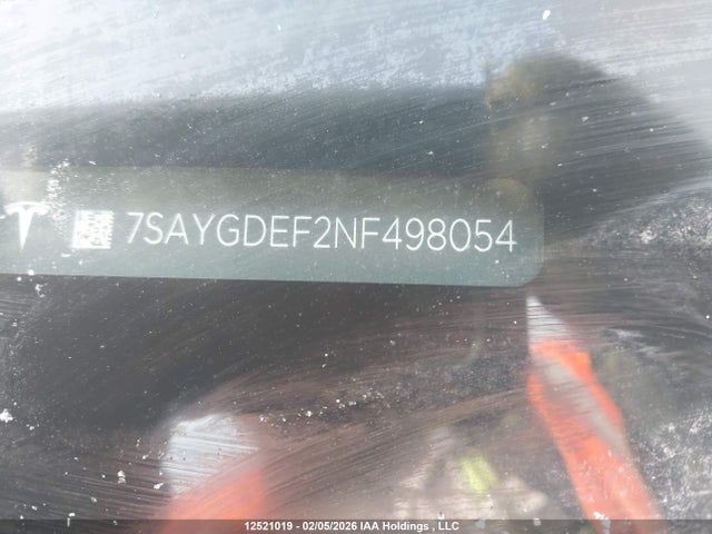 7SAYGDEF2NF498054 Tesla Model Y Performance