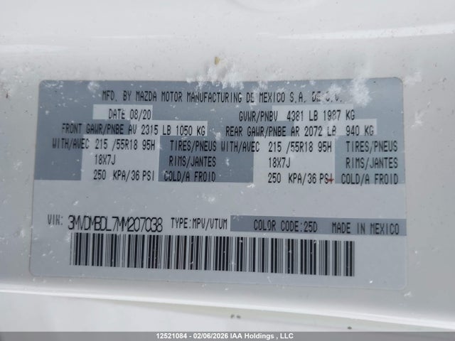 Mazda CX-30 2021 3MVDMBDL7MM207038 Image 9