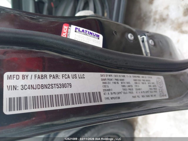 Aukcja sprzedaży 2025 Jeep Compass, vin: 3C4NJDBN2ST539079, numer aukcji: 12521089