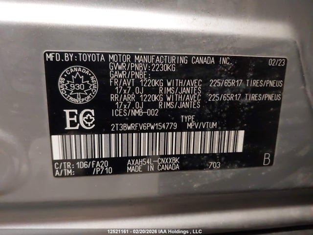 Toyota RAV4 LE 2023 2T3BWRFV6PW154779 Image 19