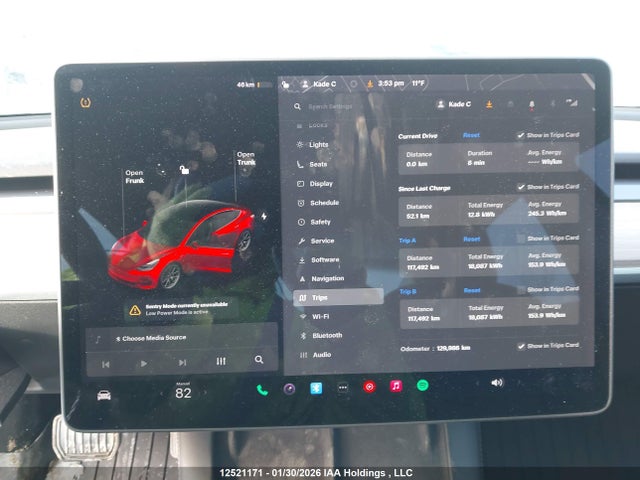 12521171 :رقم المزاد ، 5YJ3E1EA6MF848607 vin ، 2021 Tesla Model 3 مزاد بيع