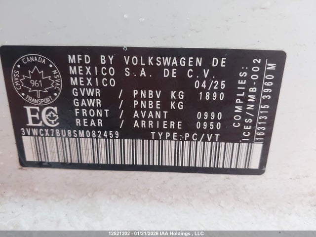 3VWCX7BU8SM082459 Volkswagen Jetta Trendline