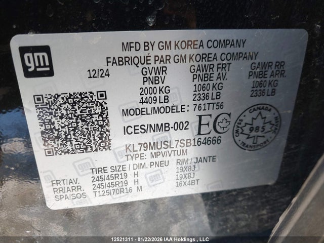 KL79MUSL7SB164666 Chevrolet Trailblazer Rs