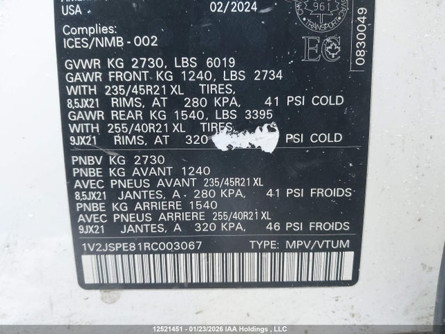 1V2JSPE81RC003067 Volkswagen ID.4 PRO S