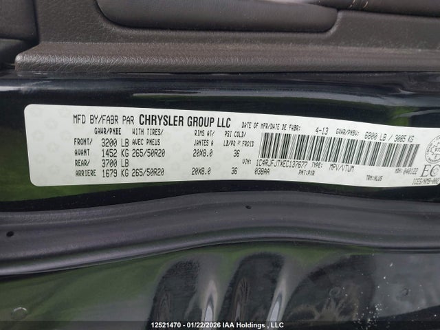 Jeep Grand Cherokee Summit 2014 1C4RJFJTXEC137677 Image 9