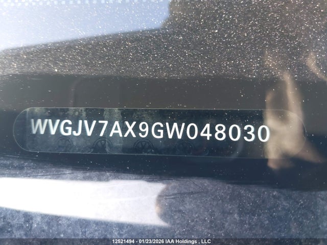 WVGJV7AX9GW048030 Volkswagen Tiguan Comfortline/highline/special Edition