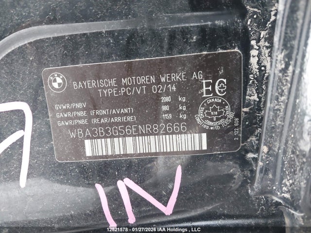 WBA3B3G56ENR82666 BMW 328i Xdrive