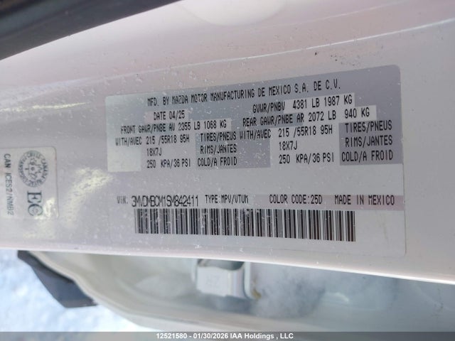 3MVDMBCM1SM842411 Mazda Cx-30 Preferred
