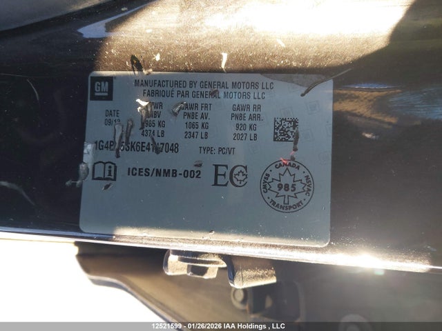 1G4PP5SK6E4117048 Buick Verano