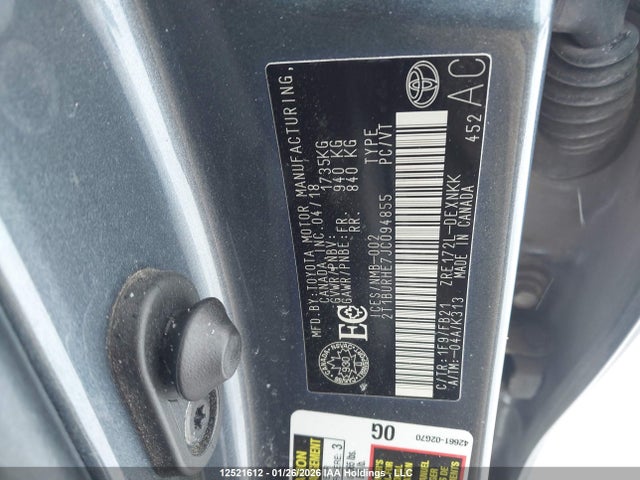 2T1BURHE7JC094855 Toyota Corolla