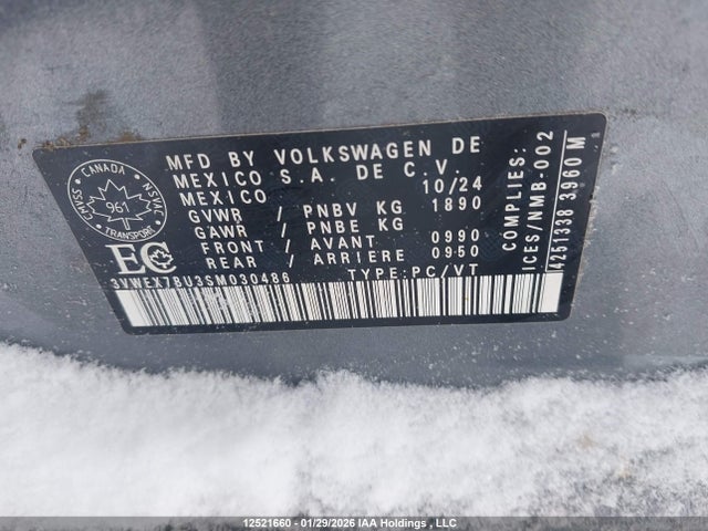 Volkswagen JETTA SE 2025 3VWEX7BU3SM030486 Image 9