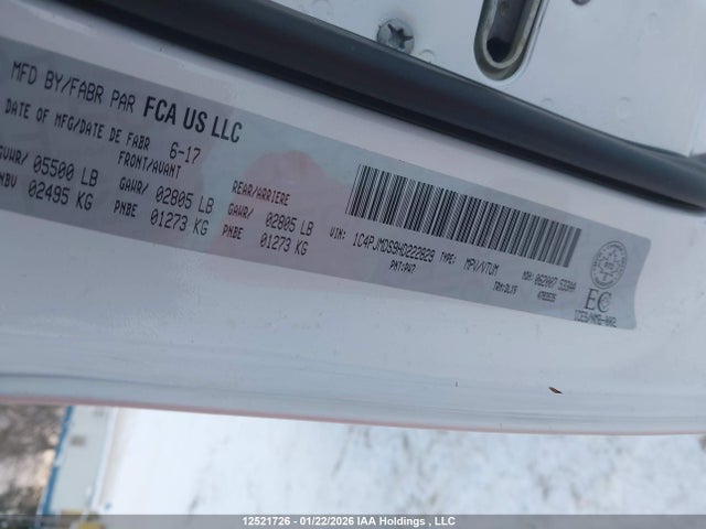 Продаж на аукціоні авто 2017 Jeep Cherokee Limited, vin: 1C4PJMDS9HD222829, номер лоту: 12521726