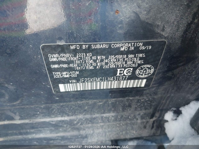 JF2SKEMC1LH431877 Subaru Forester Sport