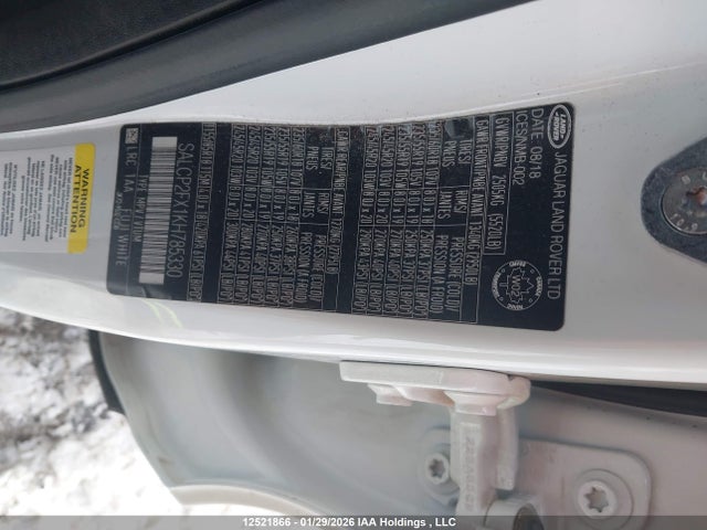 SALCP2FX1KH785330 Land Rover Discovery Sport Se