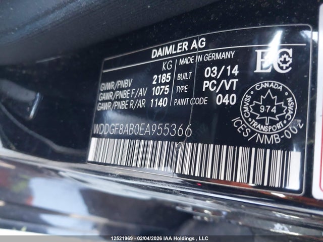 2014 Mercedes-benz C 300 4matic მანქანა იყიდება აუქციონზე, vin: WDDGF8AB0EA955366, აუქციონის ნომერი: 12521969