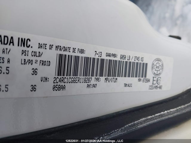 2C4RC1CG6ER118287 Chrysler Town &amp; Country Touring