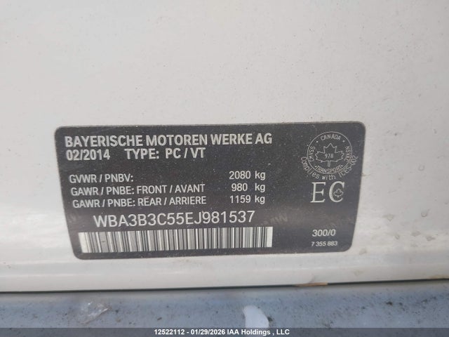 WBA3B3C55EJ981537 BMW 328i Xdrive