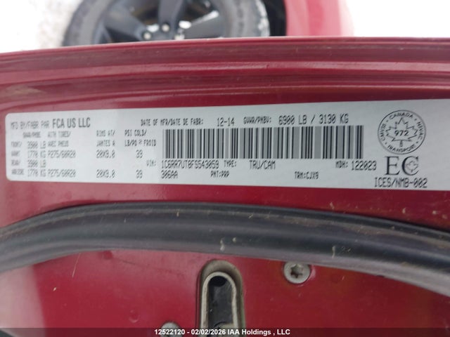 1C6RR7UT8FS543059 RAM 1500 Sport
