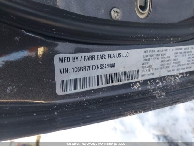 1C6RR7FTXNS244488 RAM 1500 Classic Tradesman