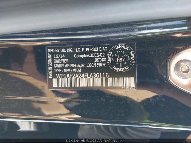 WP1AF2A24FLA36116 Porsche Cayenne Diesel