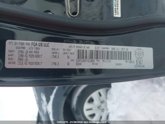 Dodge JOURNEY SE 2017 3C4PDCAB7HT619858 Image 9