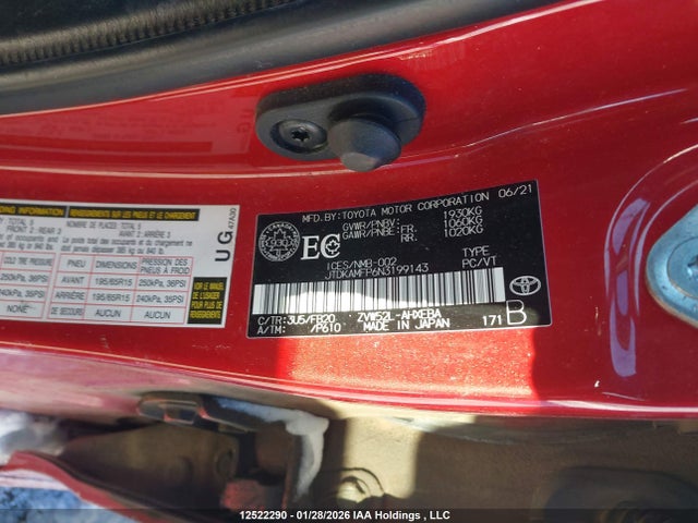 JTDKAMFP6N3199143 Toyota Prius Prime Le/xle/limited